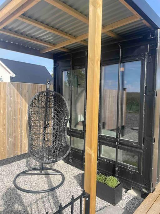 Balkón nebo terasa v ubytování Container