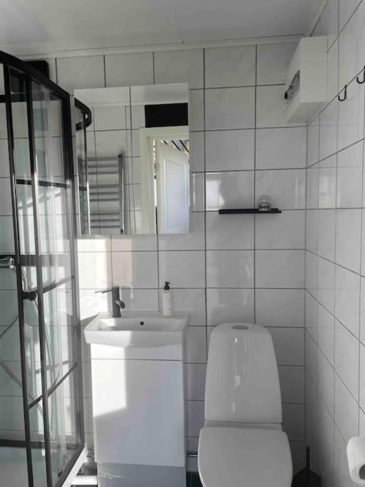 Koupelna v ubytování Container