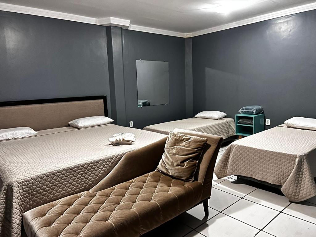 Кровать или кровати в номере Hotel Boa Viagem