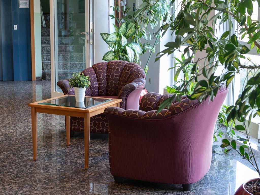 Istumisnurk majutusasutuses B&B HOTEL Gotha-Hbf