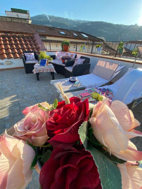 Balkón nebo terasa v ubytování B&B FRAI