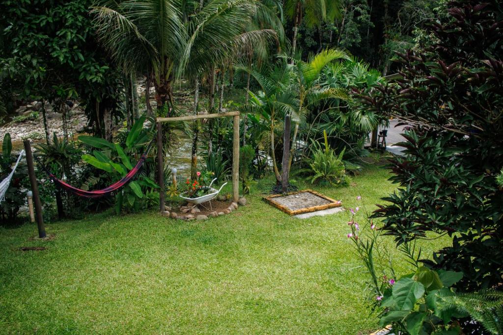 Zahrada ubytování Pousada cachoeira de Paraty