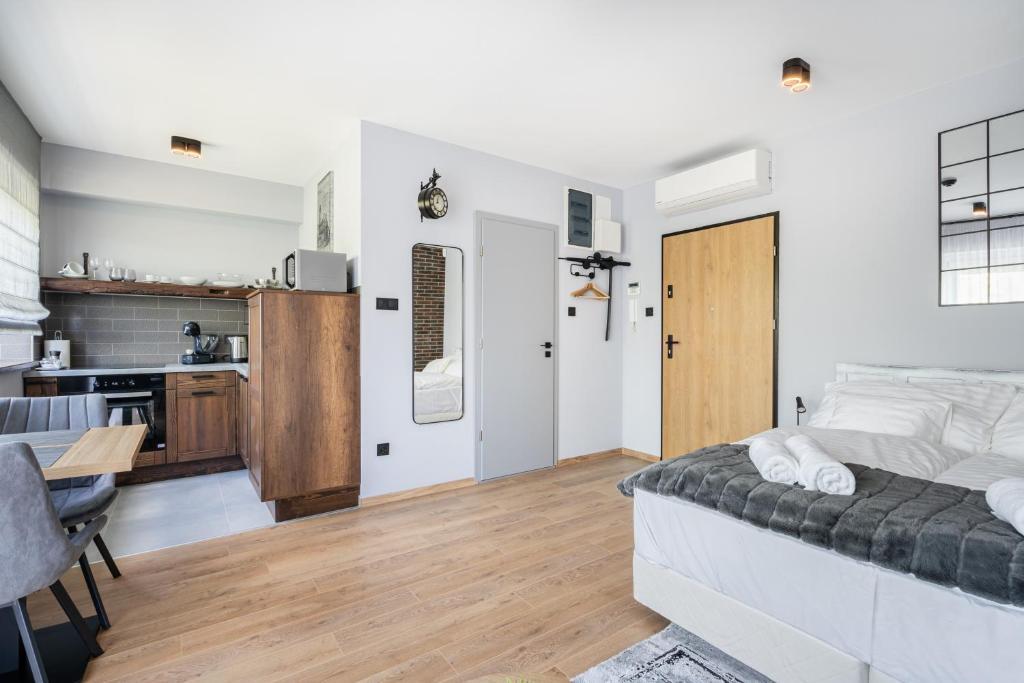 Kuchyň nebo kuchyňský kout v ubytování Radnoti Home