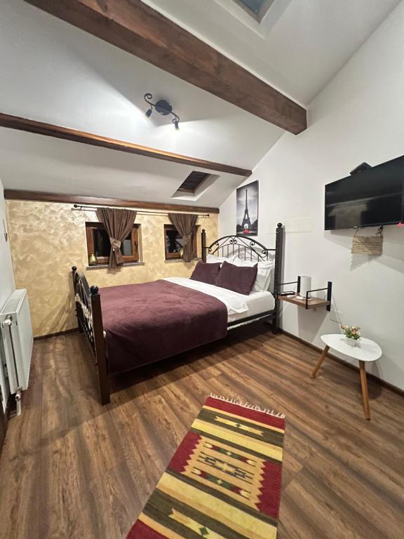 Postel nebo postele na pokoji v ubytování Hotel Fjorr