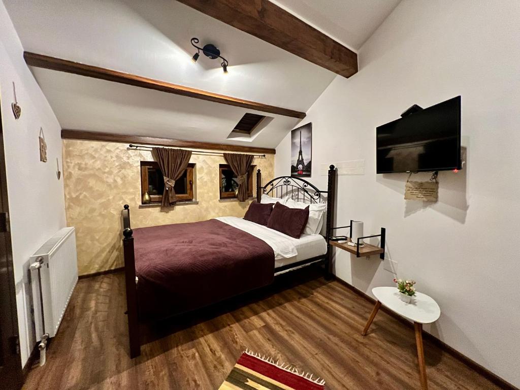 Postel nebo postele na pokoji v ubytování Hotel Fjorr