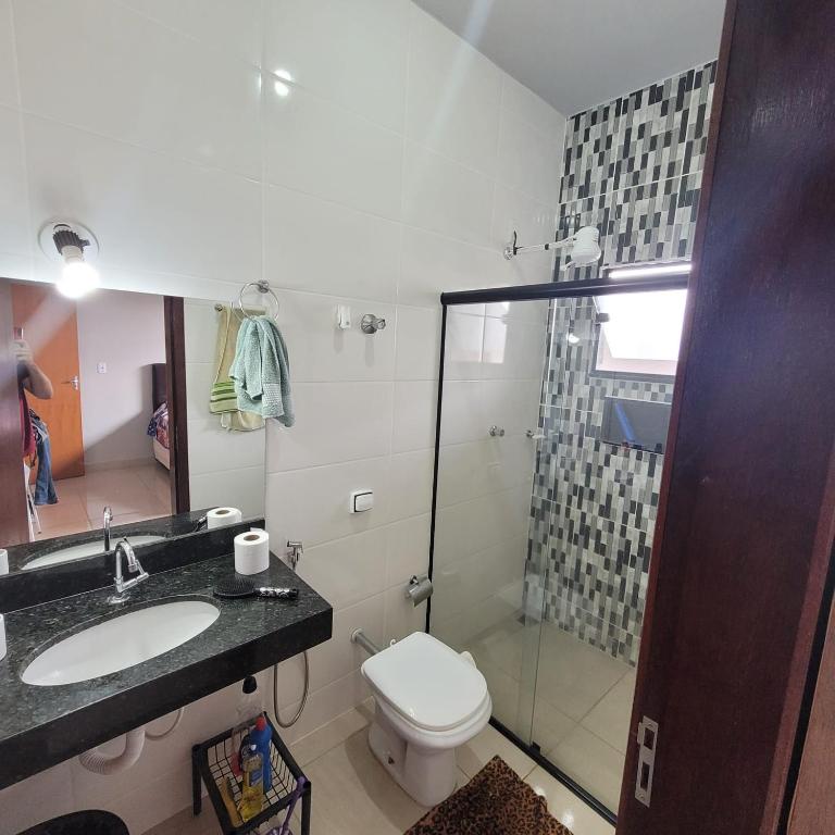 Koupelna v ubytování Casa Bela Vista