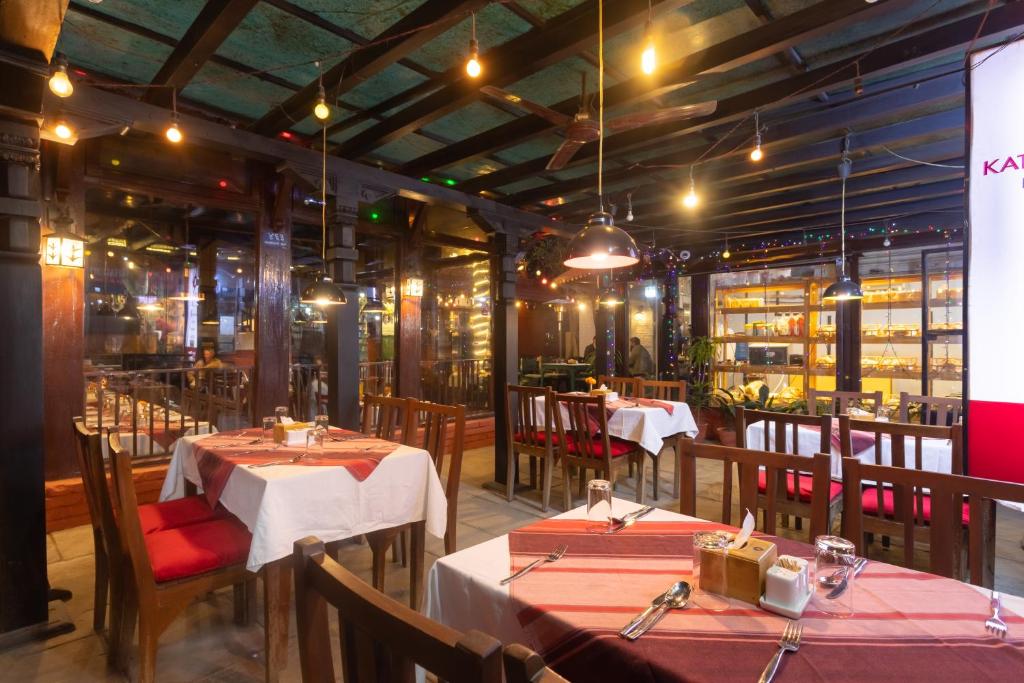 Restaurace v ubytování Aawas Boutique Hotel