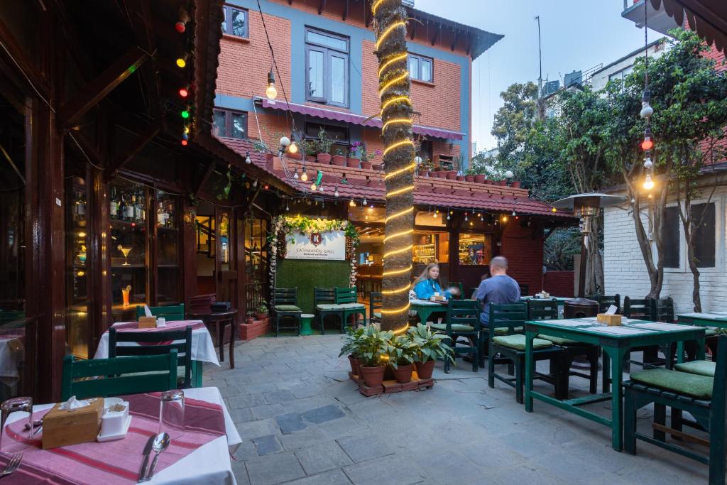 Restaurace v ubytování Aawas Boutique Hotel