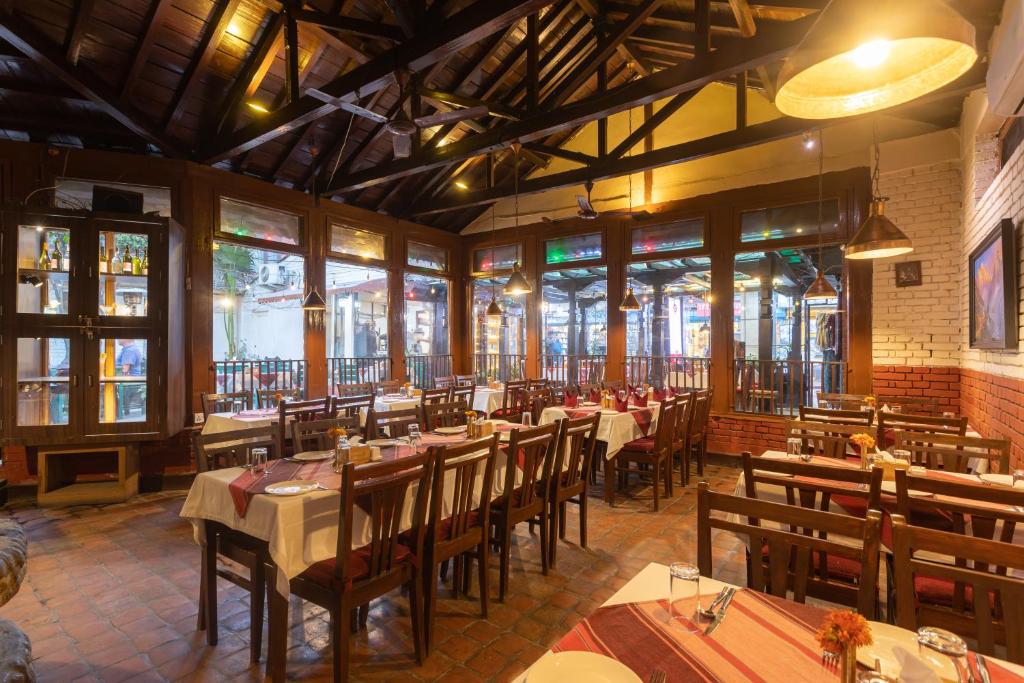Restaurace v ubytování Aawas Boutique Hotel