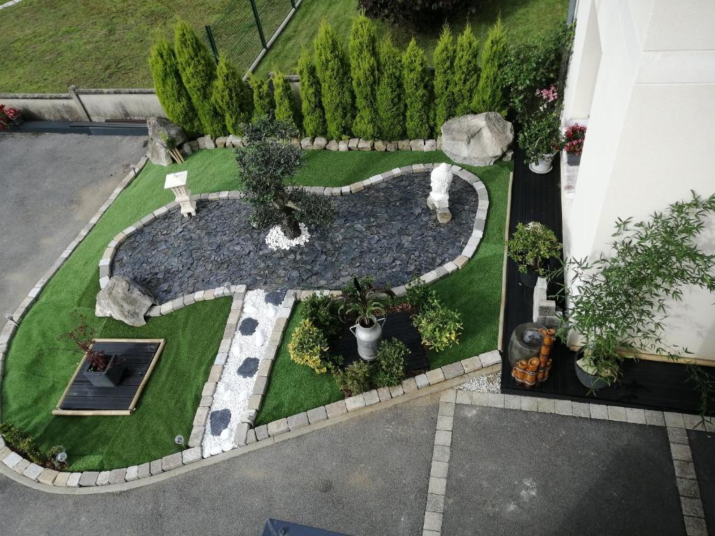 Zahrada ubytování Choisy le Jacuzzi