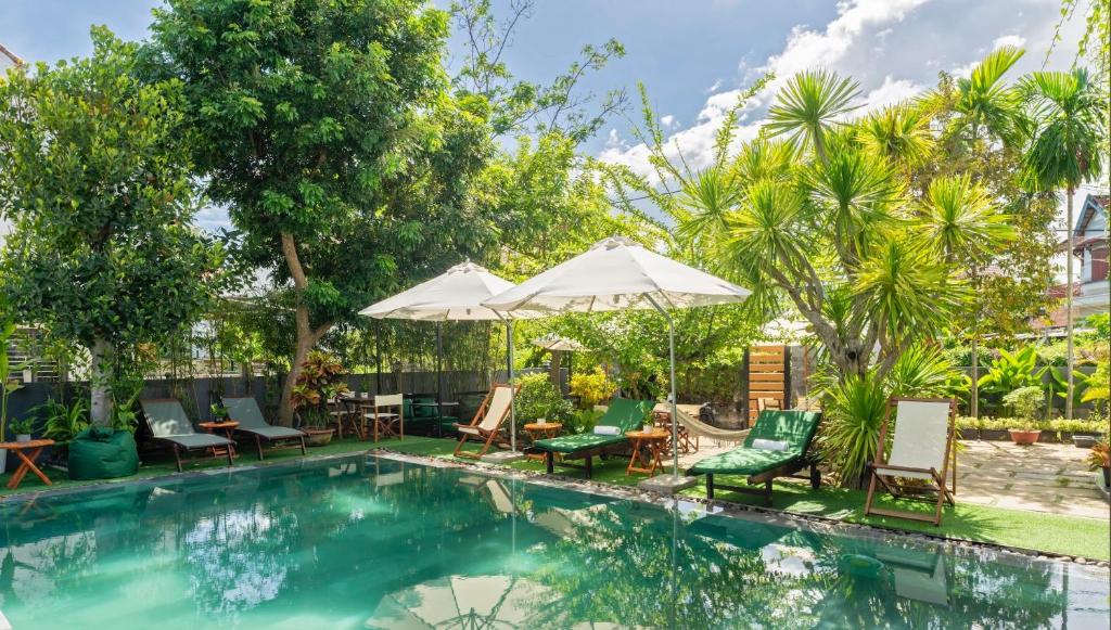 Bazén v ubytování Luna Verde Hotel Hoi An nebo v jeho okolí