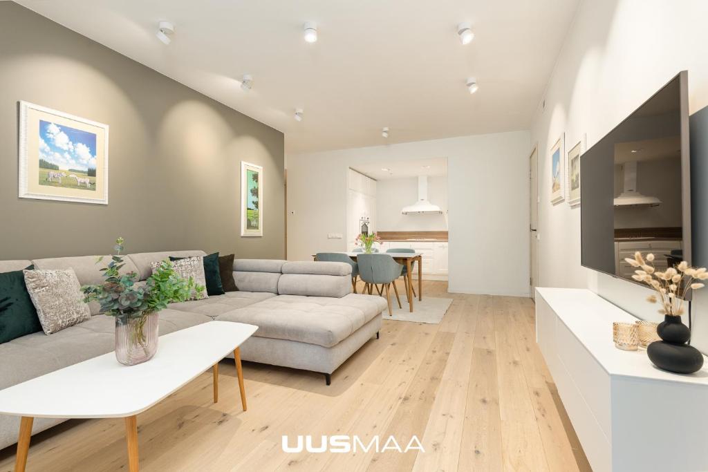 Μια τηλεόραση ή/και κέντρο ψυχαγωγίας στο Das Haus Apartment#Luxury residential#Balcony#Free parking