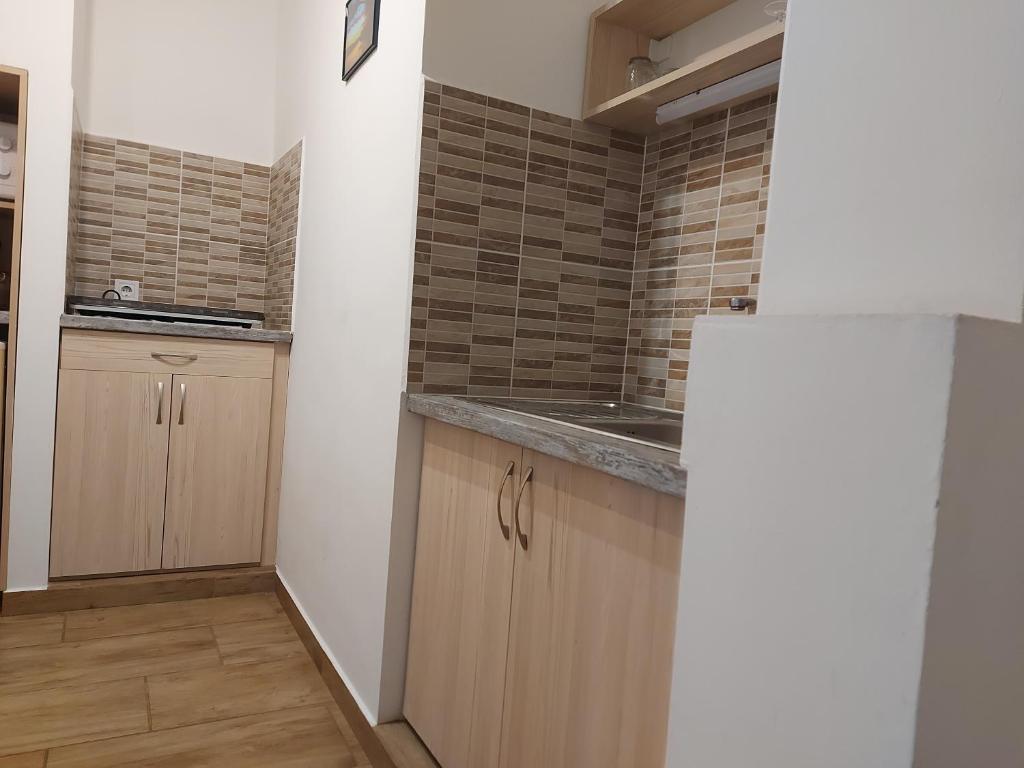 Kuchyňa alebo kuchynka v ubytovaní Potyka Apartman