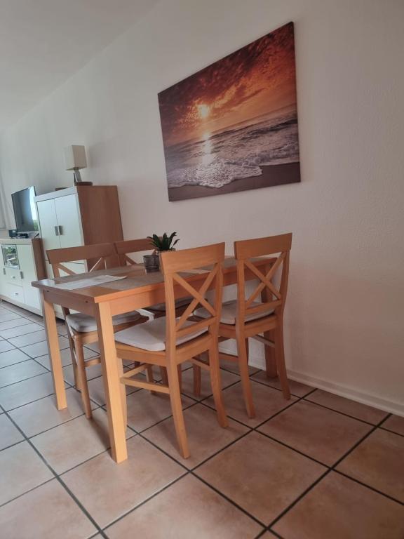 Kuchyň nebo kuchyňský kout v ubytování Nordseehaus Dangast