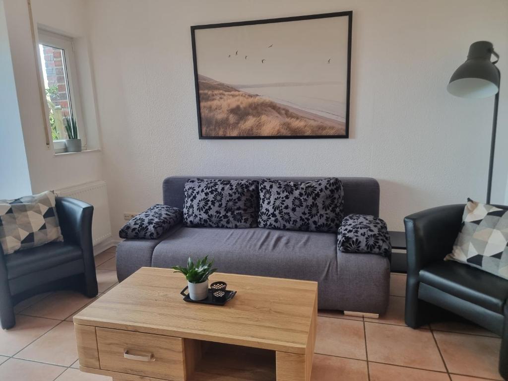 Posezení v ubytování Nordseehaus Dangast