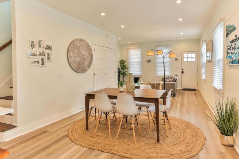 a dining room with a table and chairs at Shore Thing in Atlantic City