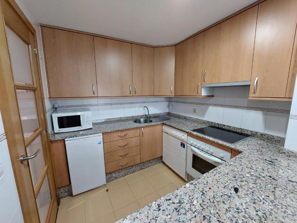 Kuchyň nebo kuchyňský kout v ubytování Casa Riquiña