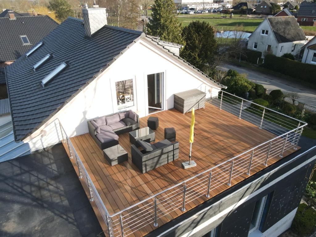 Das Gebäude in dem sich die Ferienwohnung befindet
