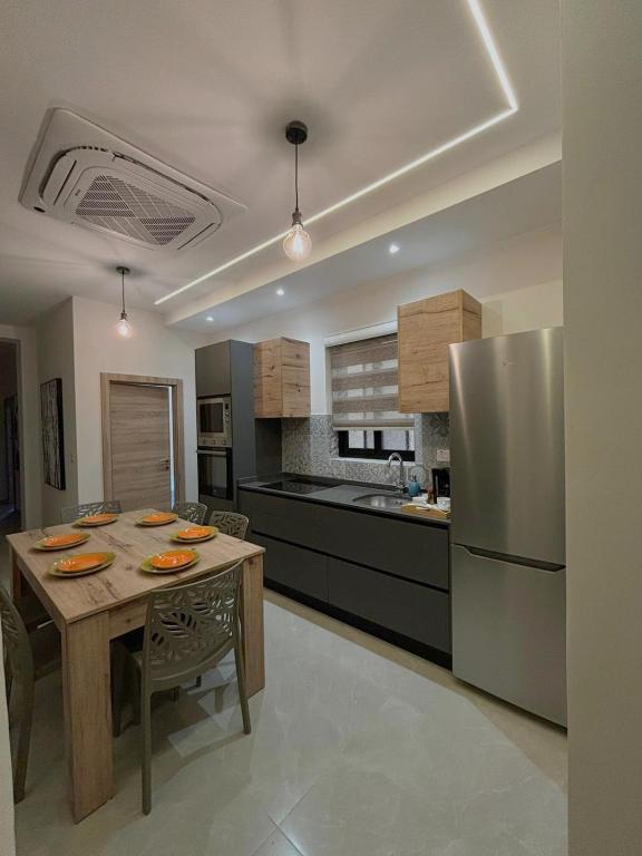 Kuchyň nebo kuchyňský kout v ubytování Diamonds country-view apt