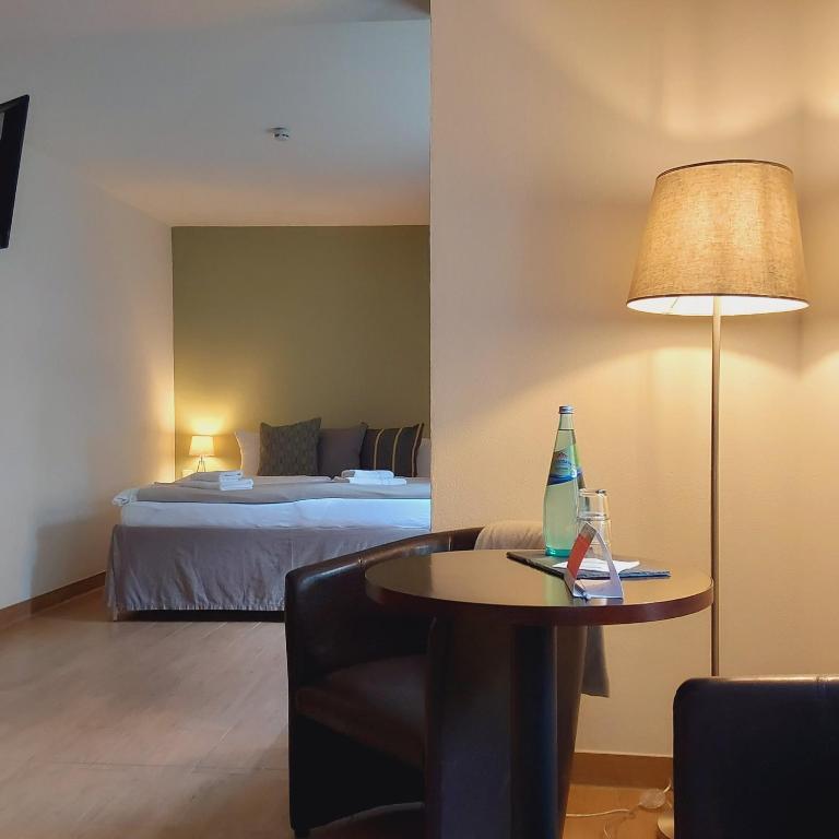 Postel nebo postele na pokoji v ubytování Bed and Breakfast Wehlen