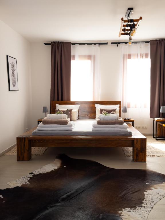 Postel nebo postele na pokoji v ubytování Golubina 1 - Studio Apartman