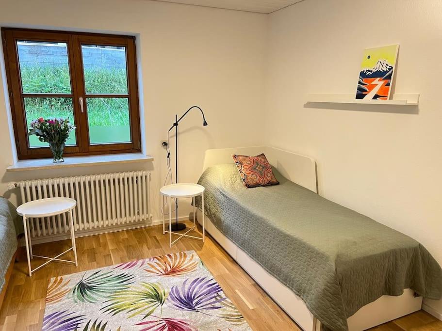 Postel nebo postele na pokoji v ubytování Haus Bergblick