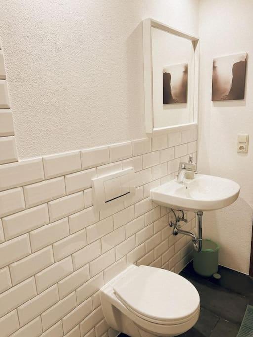 Koupelna v ubytování Haus Bergblick
