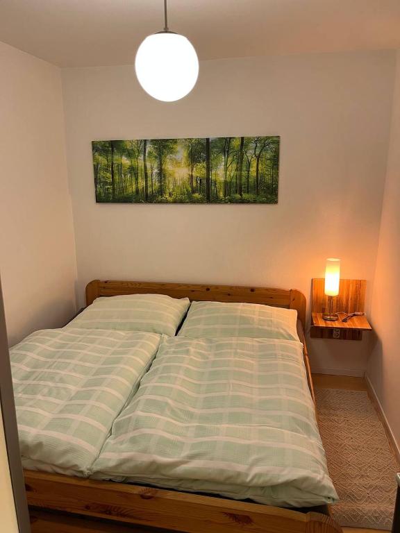 Postel nebo postele na pokoji v ubytování Wohnung mitten im Salzkammergut