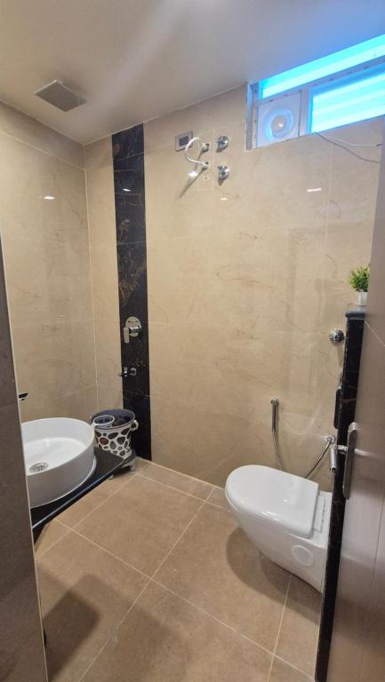 Koupelna v ubytování Hotel JANAS