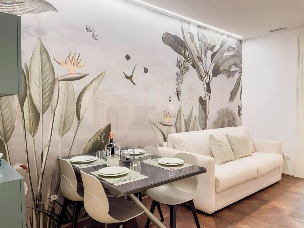 Χώρος καθιστικού στο Amazzonico Suite Trieste