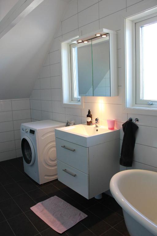 Koupelna v ubytování Bjerred B&B