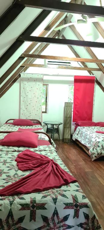 Postel nebo postele na pokoji v ubytování Congos Hostal y Camping