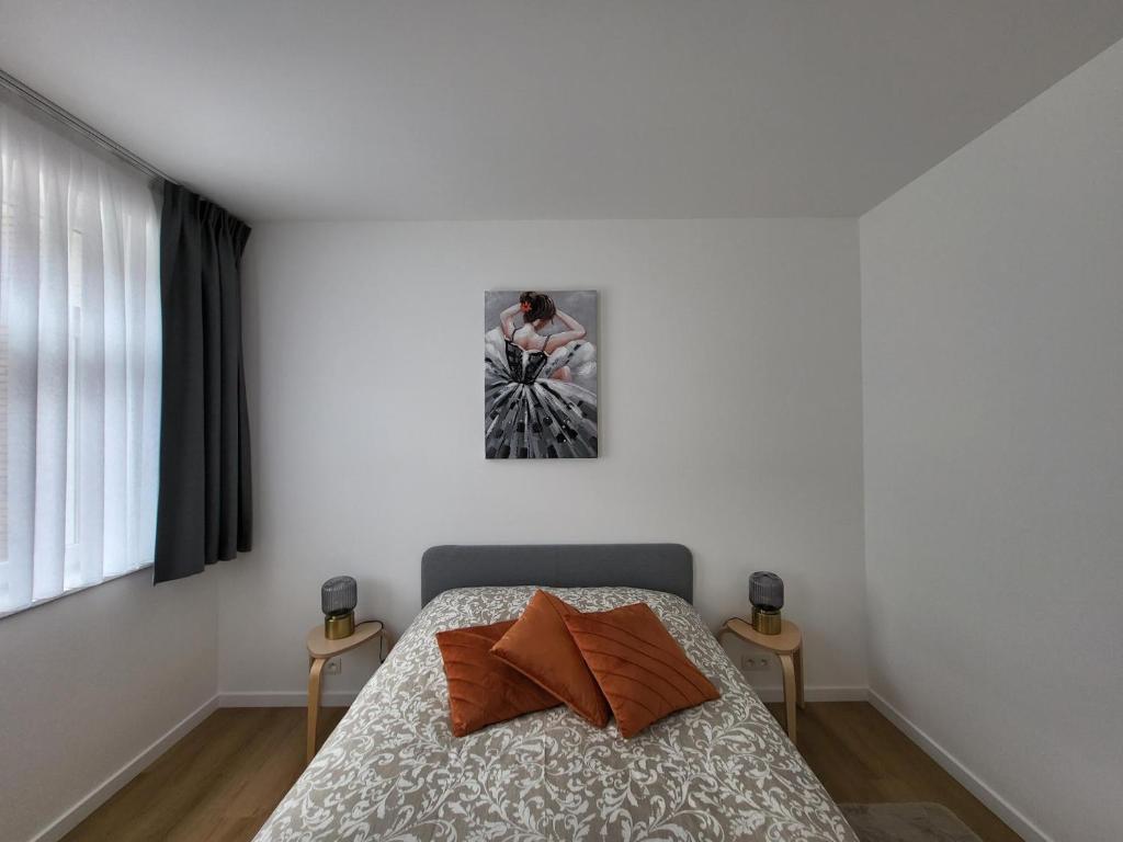 Postel nebo postele na pokoji v ubytování Private rooms - European Quarter