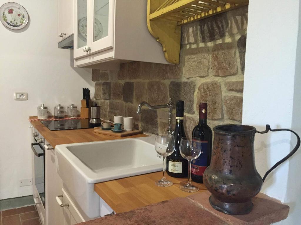 Kuchyň nebo kuchyňský kout v ubytování Casa Camporino