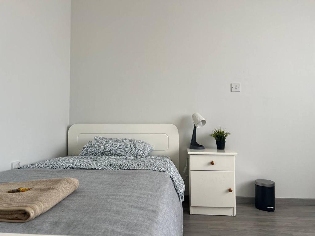Postel nebo postele na pokoji v ubytování Quiet place
