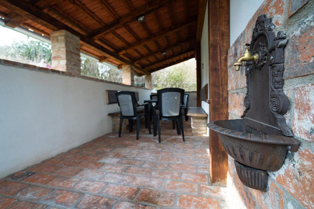 Patio nebo venkovní prostory v ubytování SKLÍPEK POD STOLOVOU HOROU