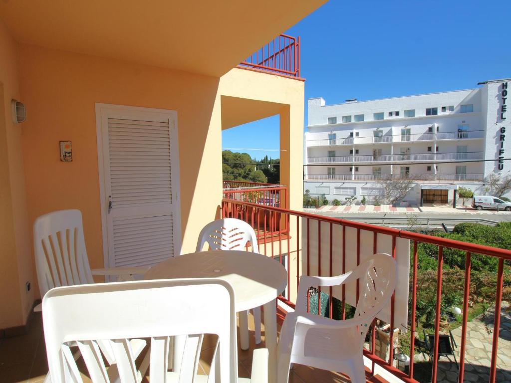 Balkón nebo terasa v ubytování GIRONA II 1-4 porta 8 - Apartamento enfrente de la playa Grifeu. - ES-228-63