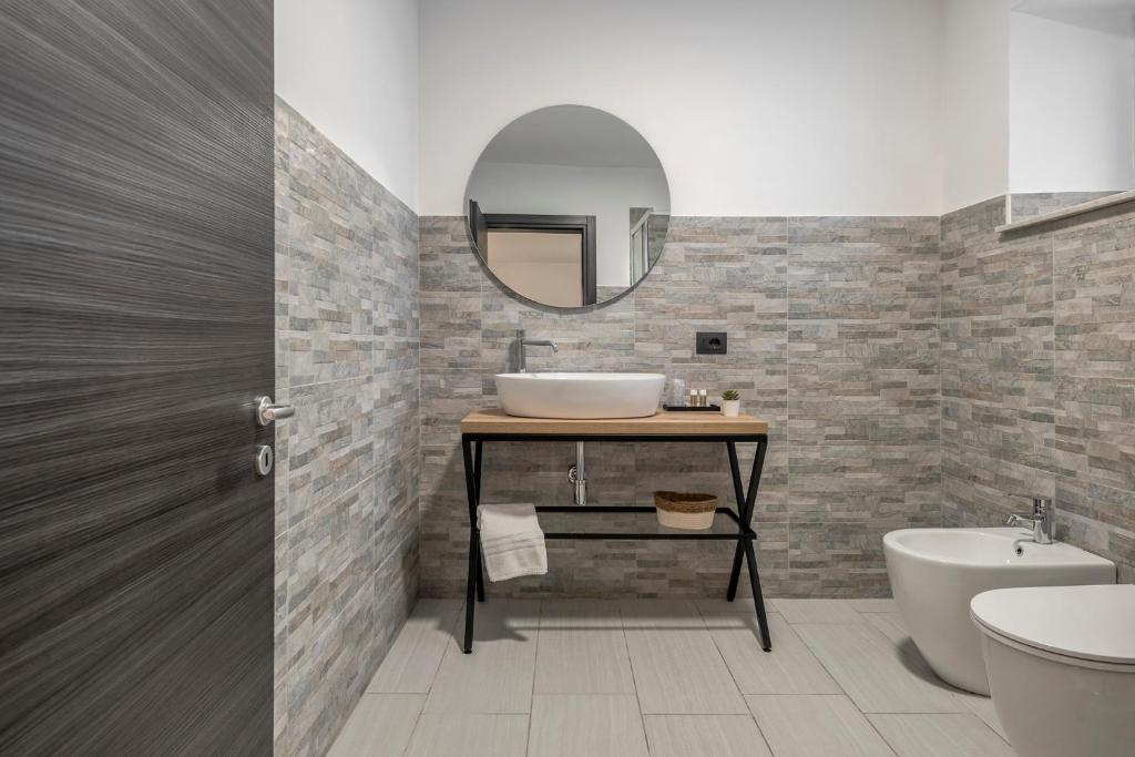 Koupelna v ubytování B&B Casa Giunchiglia