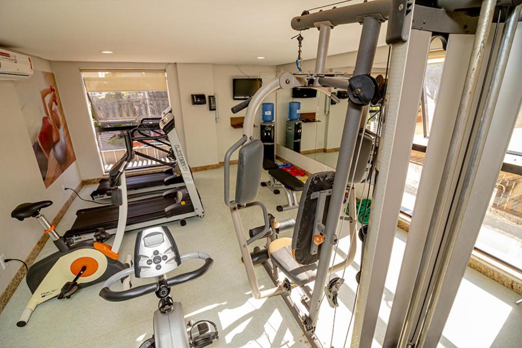 Fitness centrum a/nebo fitness zařízení v ubytování Sun Square Suítes Hotel By Lual