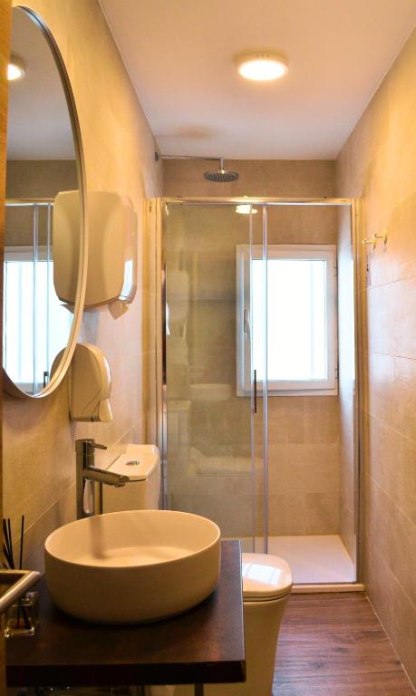 Koupelna v ubytování La Bartola Guesthouse