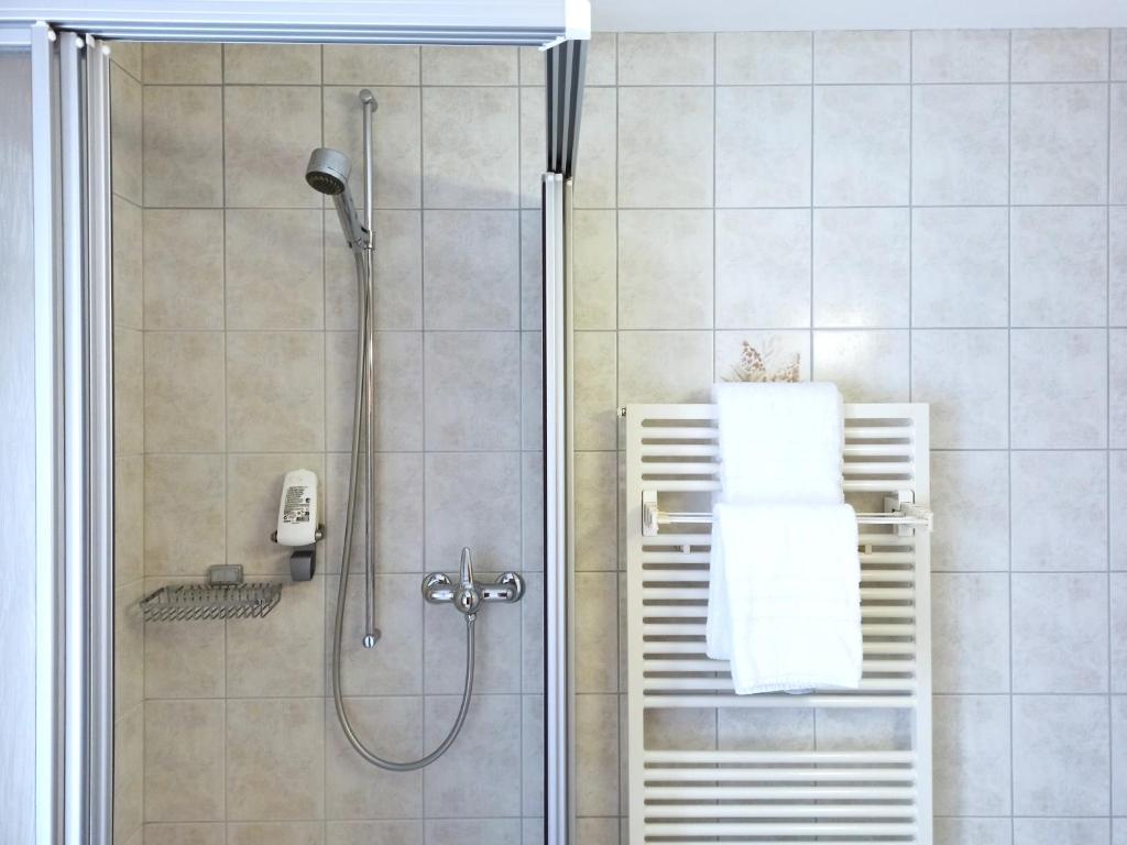 Koupelna v ubytování Hotel Acla Filli