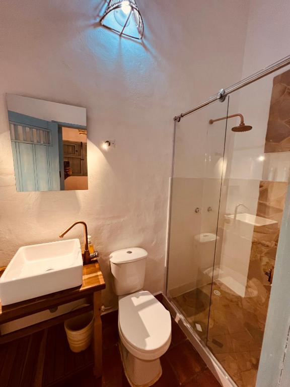 Koupelna v ubytování Casa Quintanilla Barichara