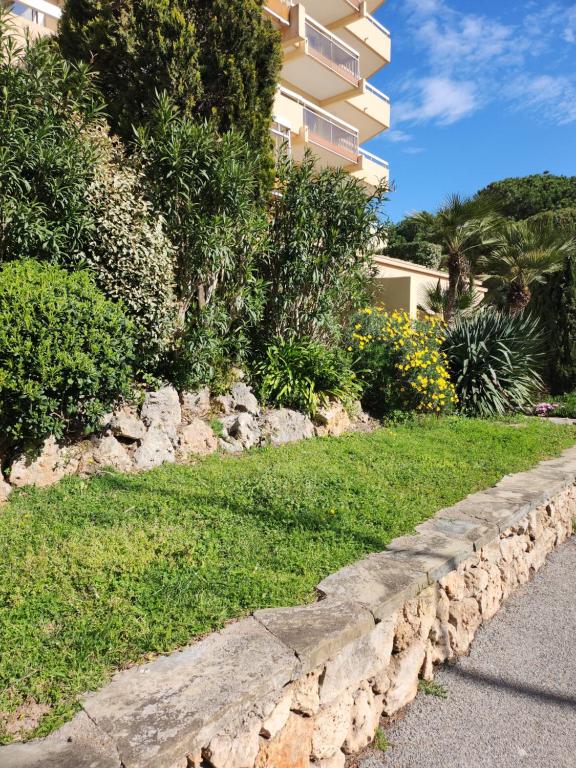 Vonkajšia záhrada v ubytovaní STUDIO de VACANCES FREJUS PLAGE