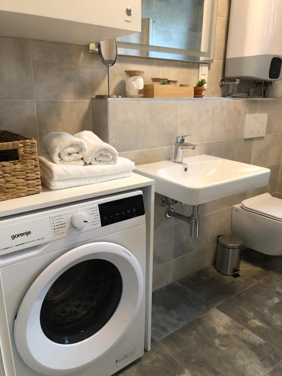 Koupelna v ubytování Apartmán X28