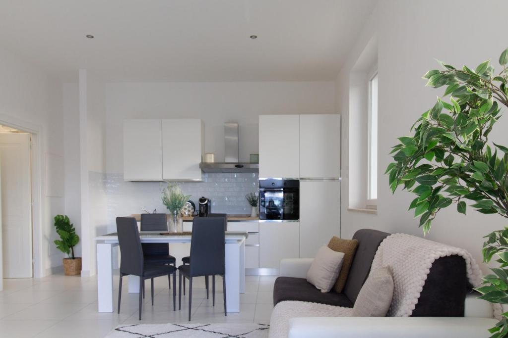 Kuchyň nebo kuchyňský kout v ubytování Sky Suite Green Pomezia