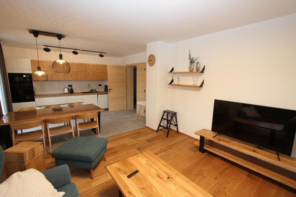 Kuchyň nebo kuchyňský kout v ubytování Helly - Kvilda - apartmány