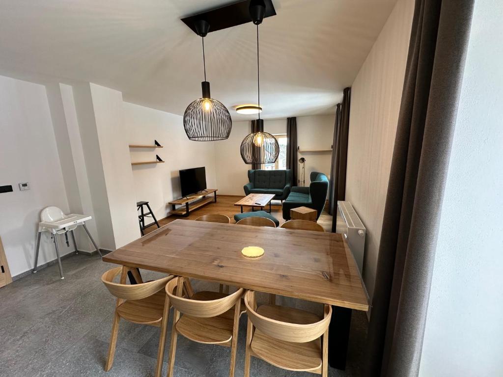TV a/nebo společenská místnost v ubytování Helly - Kvilda - apartmány