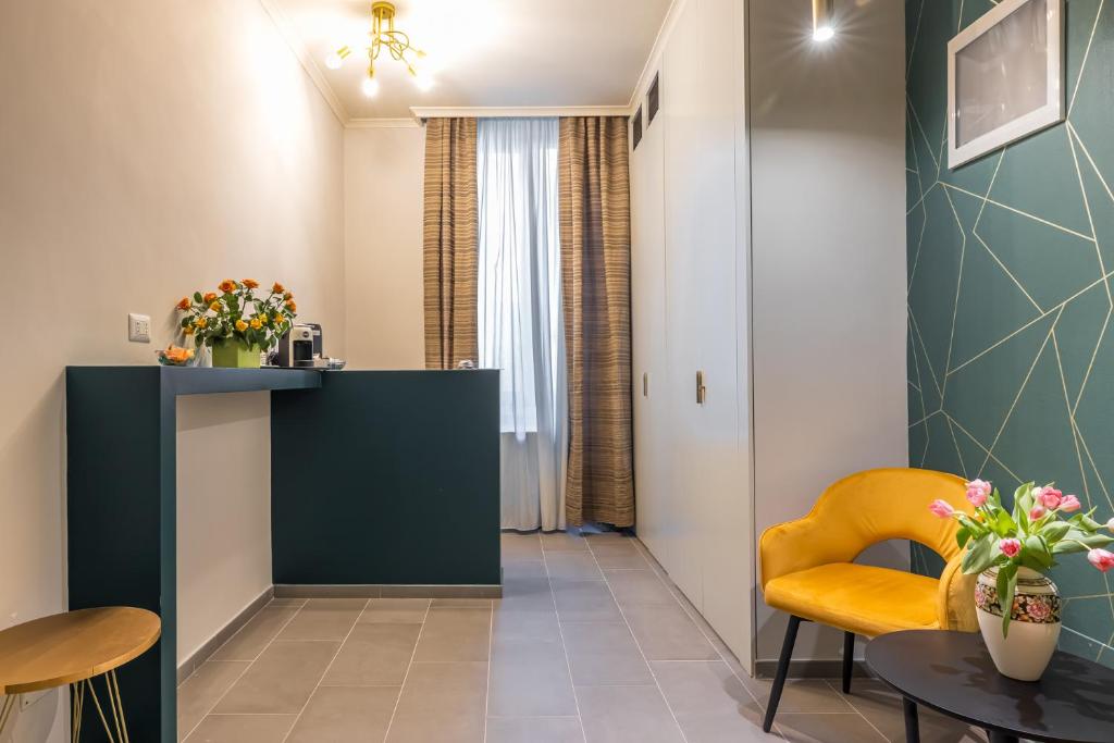 Posezení v ubytování New Morpheus Rooms