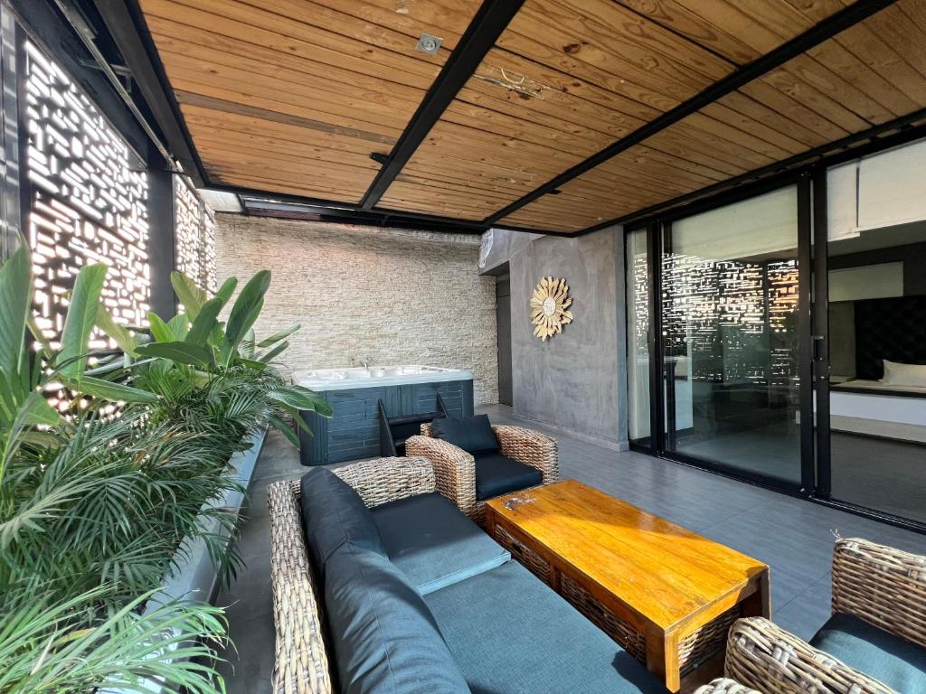 Posezení v ubytování Hotel 47 Medellin Center