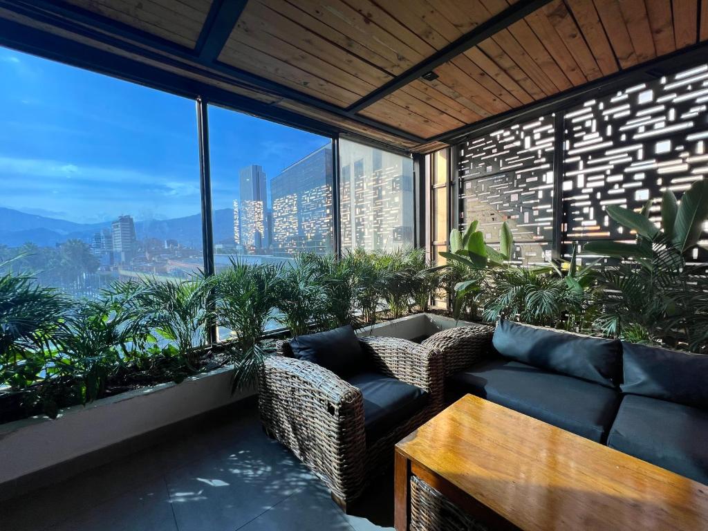 Posezení v ubytování Hotel 47 Medellin Center